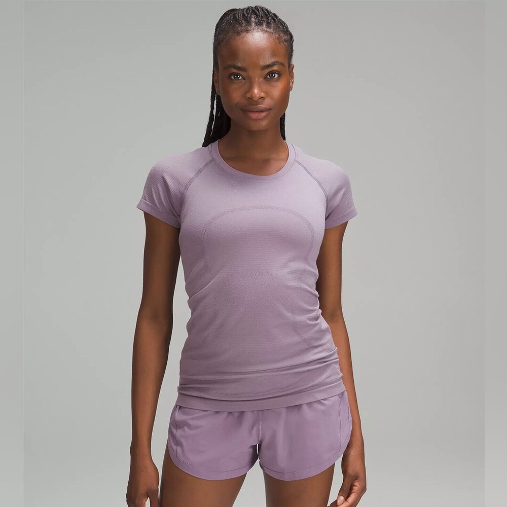 Lululemon Swiftly Tech Short Sleeve Shirt - Size 6, Purple Ash
